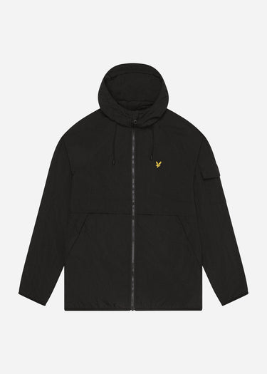 Lyle & Scott Jassen Hooded windbreaker jacket - jet black