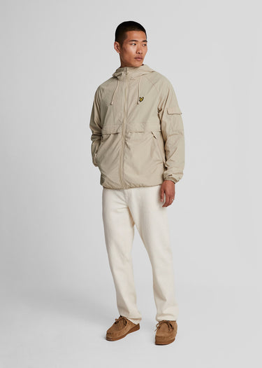 Lyle & Scott Jassen Hooded windbreaker jacket - stone