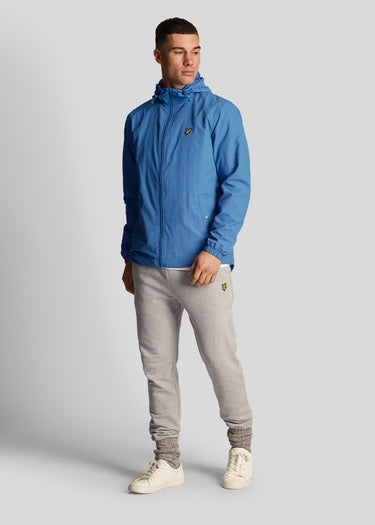 Lyle & Scott Jassen Zip through hooded jacket - spring blue