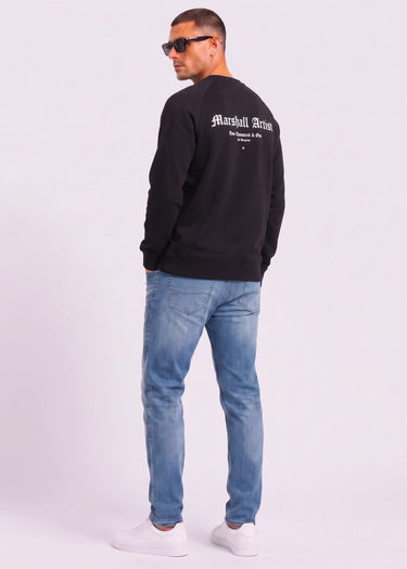 Blue print crew neck - black - 3