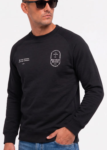 Blue print crew neck - black - 5