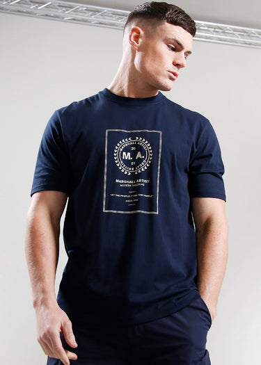 Marshall Artist T-shirts Cartellino t-shirt - navy