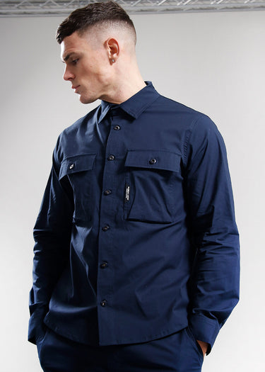 Marshall Artist Overshirts Frenzo ls shirt - navy