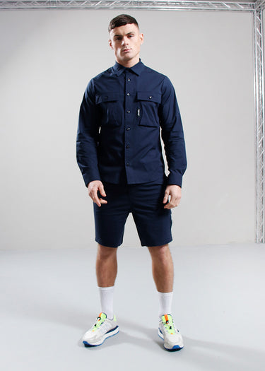 Marshall Artist Overshirts Frenzo ls shirt - navy