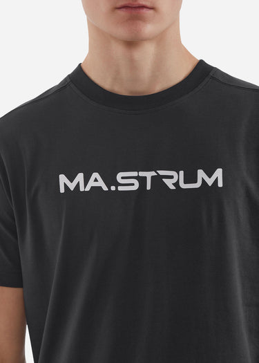MA.Strum T-shirts MA.Strum chest print tee - jet black
