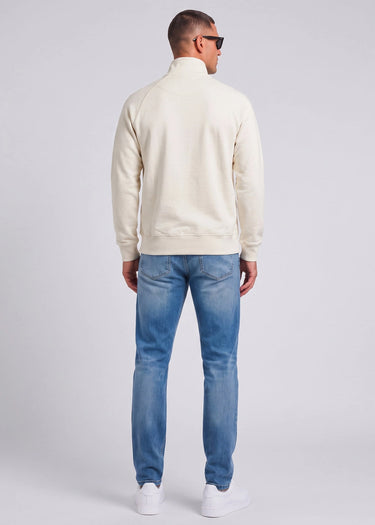 Marshall Artist Truien Siren quarter zip sweat - silver birch