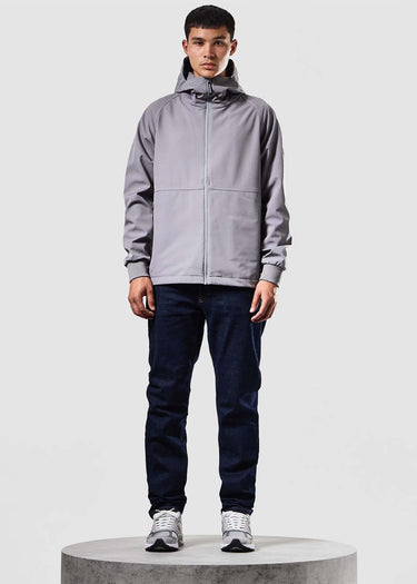 Weekend Offender Jassen Stipe softshell jacket - light grey