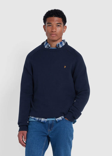 Farah Truien Sweater kingsbury crew sweat - true navy