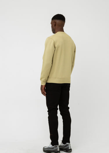 Marshall Artist Truien UK ism box logo crewneck - sandstone
