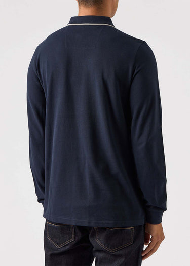 Weekend Offender Longsleeve Polo's Carola - navy house check