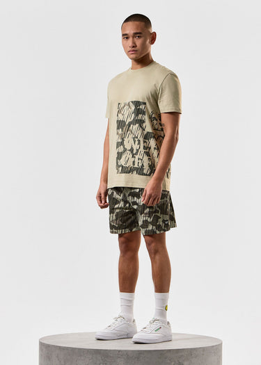 Weekend Offender T-shirts Noosa camo - castle green rain camo