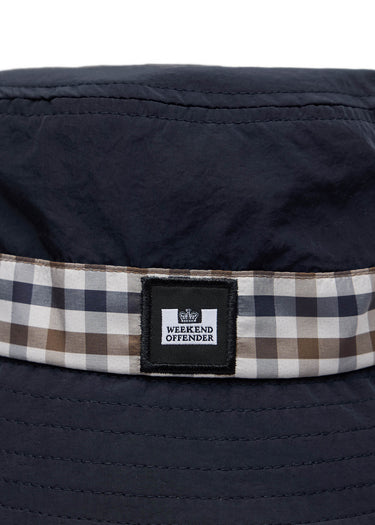 Weekend Offender Bucket Hats Queensland - navy mid house check