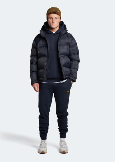 Lyle & Scott Jassen Sculptural puffer jacket - dark navy