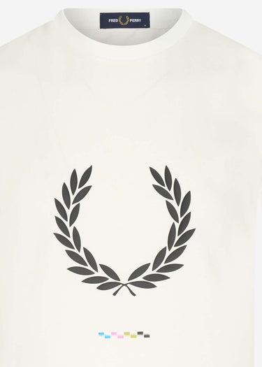 Fred Perry T-shirts Print registration t-shirt - snow white
