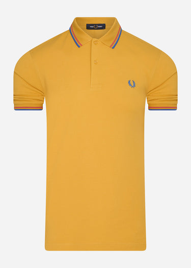 Fred Perry Polo's Twin tipped fred perry shirt - dijon yellow