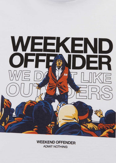 Weekend Offender T-shirts Bovver - white