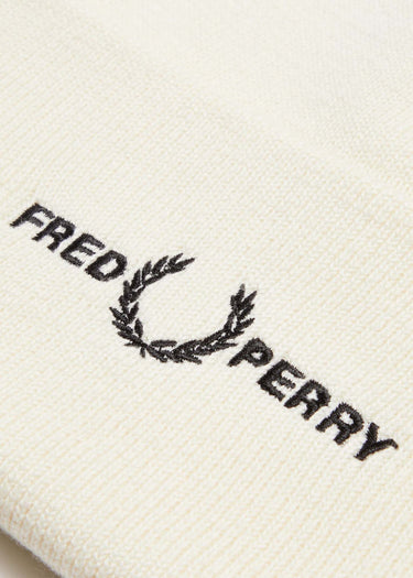 Fred Perry Mutsen Graphic beanie - ecru