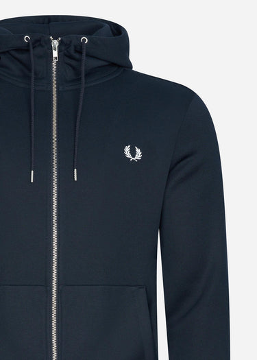 Fred Perry Vesten Hooded zip-through sweatshirt - navy