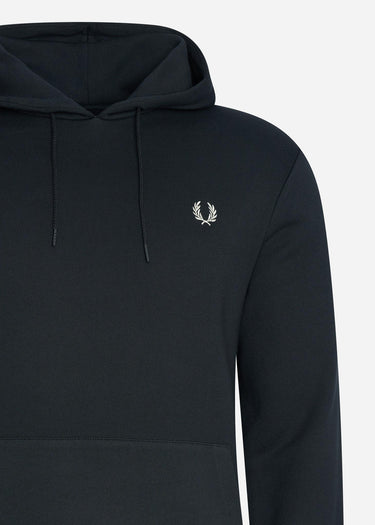 Fred Perry Hoodies Laurel wreath hooded sweat - black