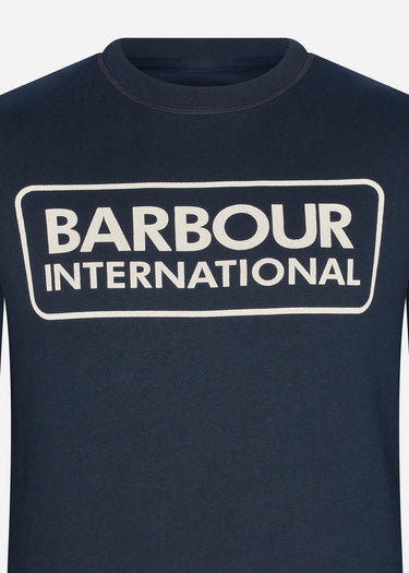 Barbour International Truien Large logo sweat - navy