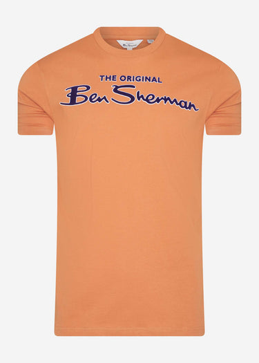 Ben Sherman T-shirts Signature flock tee -anise