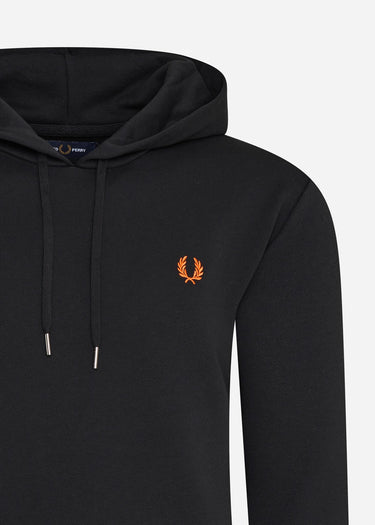 Fred Perry Hoodies Laurel wreath hooded sweatshirt - black