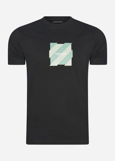 Marshall Artist T-shirts Chevron box logo t-shirt - black