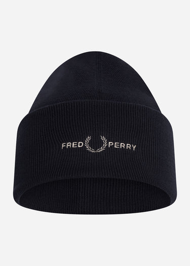 Fred Perry Mutsen Graphic beanie - black