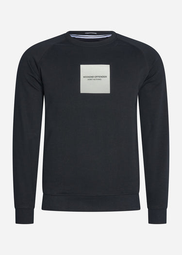 Weekend Offender Truien WOAN reflective sweat - black