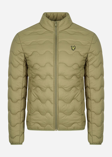 Lyle & Scott Jassen Crest quilted jacket - seaweed