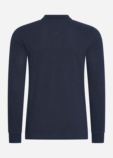 MA.Strum Longsleeve Polo's LS pique polo - ink navy