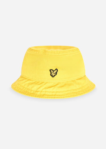 Lyle & Scott Bucket Hats Cotton twill bucket hat - sunshine yellow
