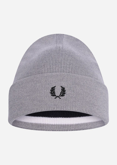Fred Perry Mutsen Merino wool beanie - steel marl