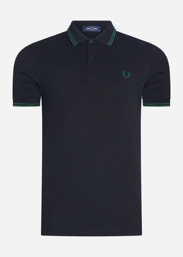 Fred Perry Polo's Twin tipped fred perry shirt - black ivy
