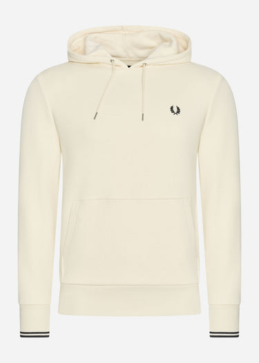 Fred Perry Hoodies Tipped hooded sweatshirt - ecru