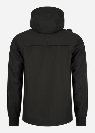 MA.Strum Jassen Softshell hooded jacket - jet black