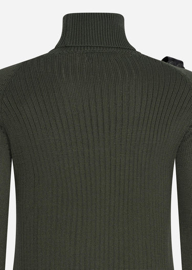 MA.Strum Truien Roll neck knit - oil slick