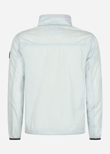 Marshall Artist Overshirts Krinkle nylon half zip - dolphin grey