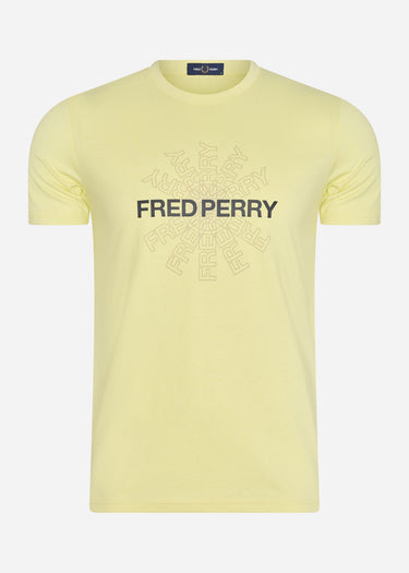 Fred Perry T-shirts Fred perry graphic t-shirt - wax yellow
