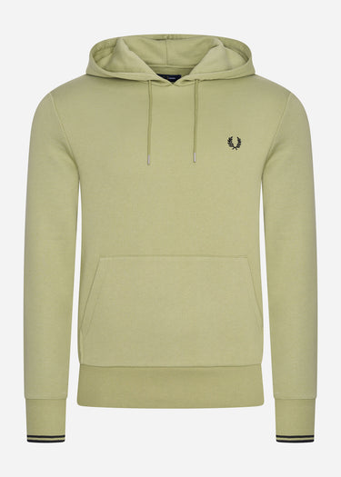 Fred Perry Hoodies Tipped hooded sweatshirt - sage green
