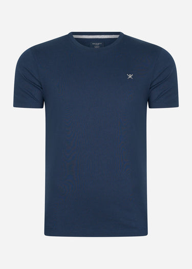 Hackett London T-shirts Embroidered logo t-shirt - navy grey