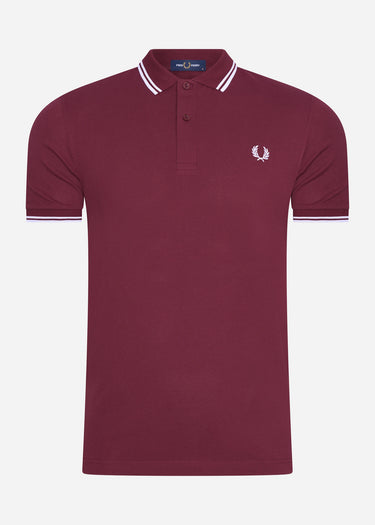 Fred Perry Polo's Twin tipped fred perry shirt - port