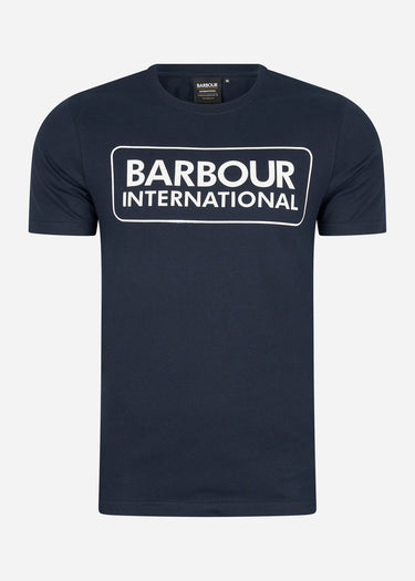 Barbour International T-shirts Essential large logo tee - international navy