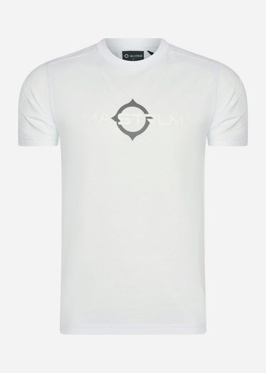 MA.Strum T-shirts SS logo print tee - illusion blue