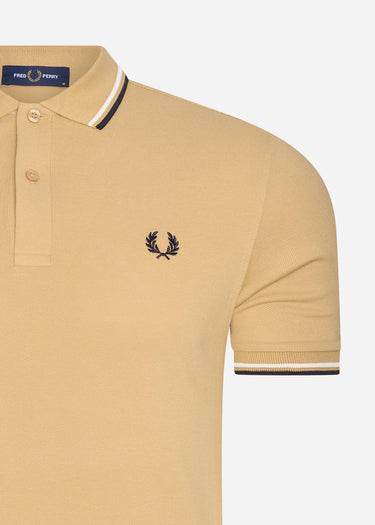 Fred Perry Polo's Twin tipped fred perry shirt - desert