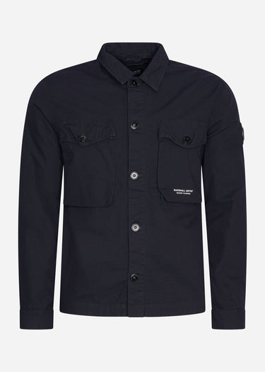 Marshall Artist Overshirts Cotton ripstop overshirt - navy