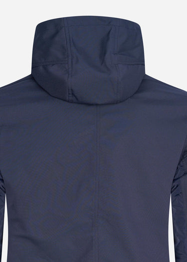 MA.Strum Jassen Softshell full zip hooded jacket - dark navy