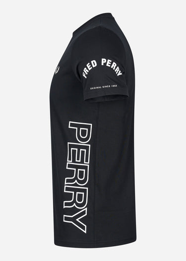Fred Perry T-shirts Bold branding t-shirt - black