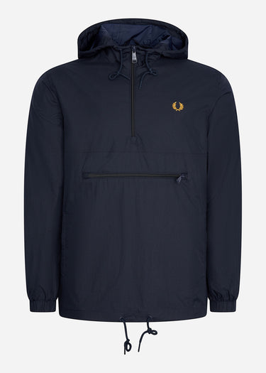 Fred Perry Jassen Half zip hooded cagoule - navy
