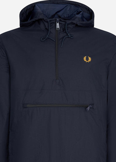 Fred Perry Jassen Half zip hooded cagoule - navy